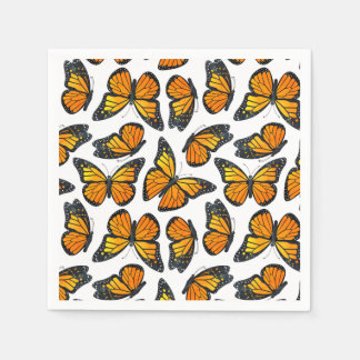 Serviette En Papier Motif papillon Monarch