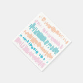 Serviette En Papier Motif Pastel Batik (Coin)