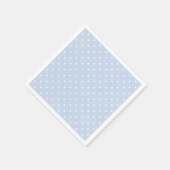 Serviette En Papier Motif Pastel Blue White Polka Dot (Coin)