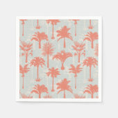 Serviette En Papier Motif Pastel Palm Tree (Devant)