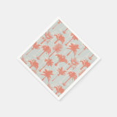 Serviette En Papier Motif Pastel Palm Tree (Coin)