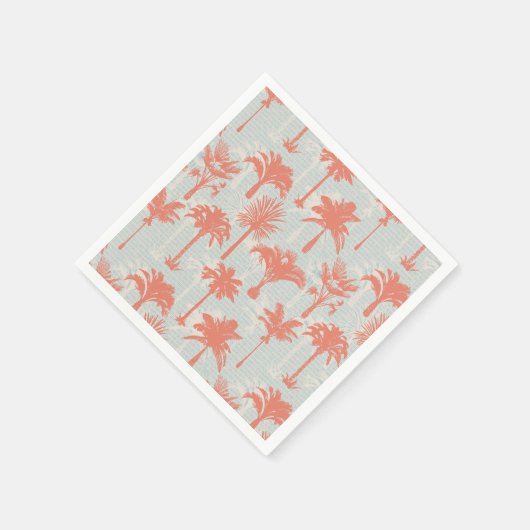 Serviette En Papier Motif Pastel Palm Tree (Coin)
