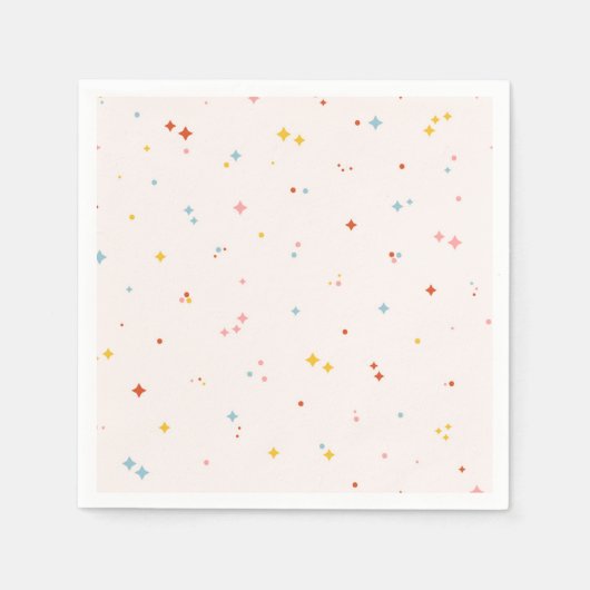 Serviette En Papier Motif Pastel Star (Devant)