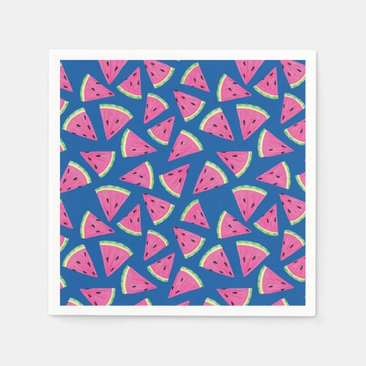 Serviette En Papier Motif pastèque de fruit tropical (Devant)