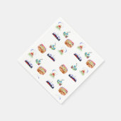 Serviette En Papier Motif Paysages (Coin)