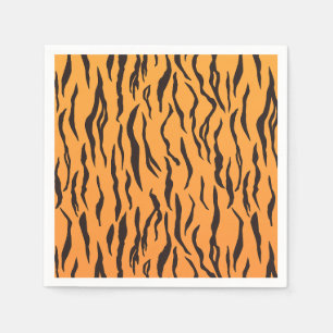 Serviette En Papier Motif Peau de tigre Rayures