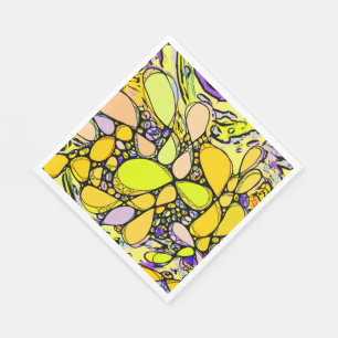 Serviette En Papier Motif Peint À La Main Et Numériquement Art 13