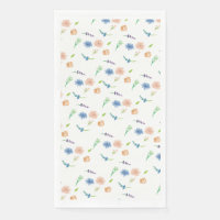 Motif peint à l'aquarelle de fleurs sauvages paste