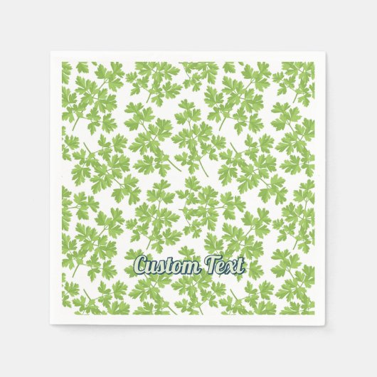 Serviette En Papier Motif Persil (Devant)