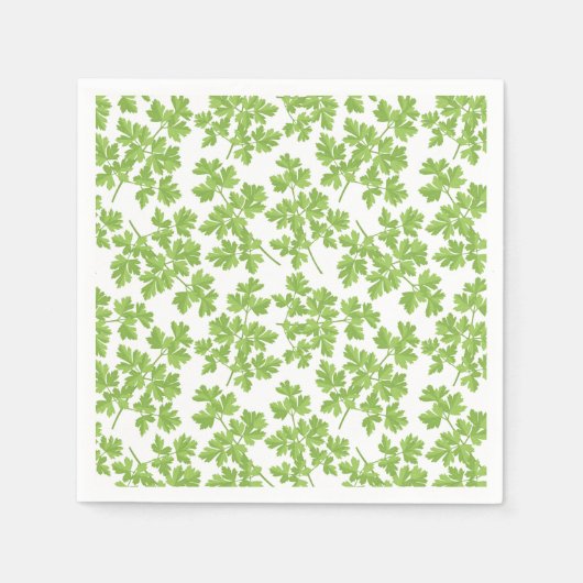 Serviette En Papier Motif Persil (Devant)