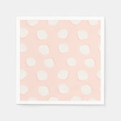 Serviette En Papier Motif Pink Shell (Devant)