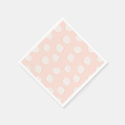 Serviette En Papier Motif Pink Shell (Coin)