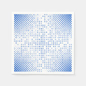 Serviette En Papier Motif Pixels bleus (Devant)