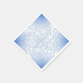 Serviette En Papier Motif Pixels bleus (Coin)
