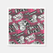 Serviette En Papier Motif Plaid Des Filles Hex (Devant)