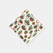 Serviette En Papier motif plante (Coin)