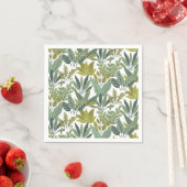 Serviette En Papier motif plante (En situation)