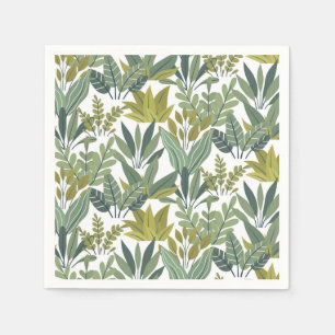 Serviette En Papier motif plante
