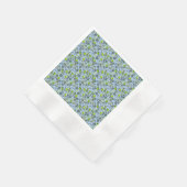 Serviette En Papier motif plante A03.b Lblue BG (Coin)