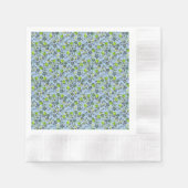 Serviette En Papier motif plante A03.b Lblue BG (Devant)