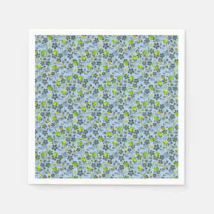 Serviette En Papier motif plante A03.b Lblue BG