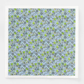 Serviette En Papier motif plante A03.b Lblue BG (Devant)