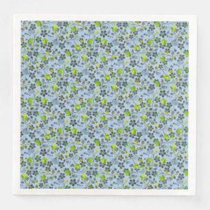 Serviette En Papier motif plante A03.b Lblue BG