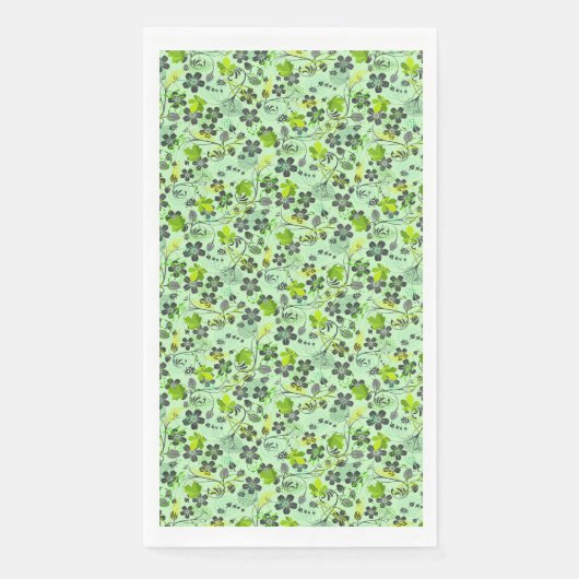 Serviette En Papier motif plante A03.b Lgreen BG (Devant)