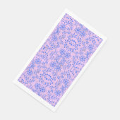 Serviette En Papier motif plante A08.b boho. lviolet BG (Coin)