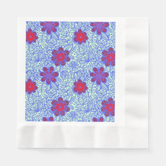 Serviette En Papier motif plante A13.b LGreen BG (Devant)