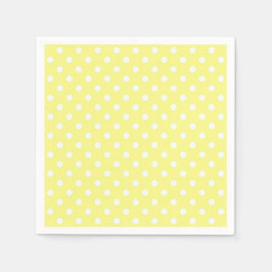 Serviette En Papier Motif Pois blanc clair
