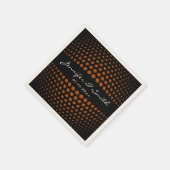 Serviette En Papier motif pois Brown (Coin)