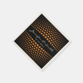 Serviette En Papier Motif pois de bronze (Coin)