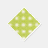 Serviette En Papier Motif Pois vert (Coin)
