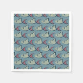 Serviette En Papier Motif Poisson Pointe Polka (Devant)
