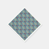 Serviette En Papier Motif Poisson Pointe Polka (Coin)