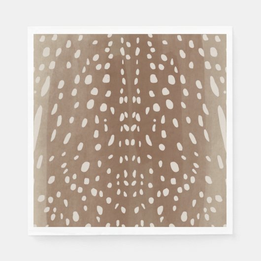 Serviette En Papier Motif Poster de animal de cerfs de bébé de Spown (Devant)