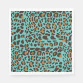 Serviette En Papier Motif Poster de animal Leopard Jaguar (Devant)