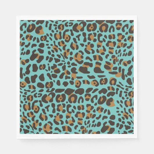 Serviette En Papier Motif Poster de animal Leopard Jaguar (Devant)
