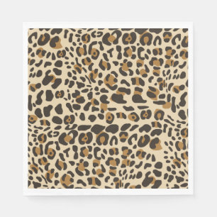 Serviette En Papier Motif Poster de animal Leopard Jaguar