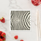 Serviette En Papier Motif Poster de animal Zebra Stripe (En situation)