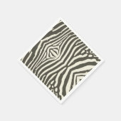 Serviette En Papier Motif Poster de animal Zebra Stripe (Coin)
