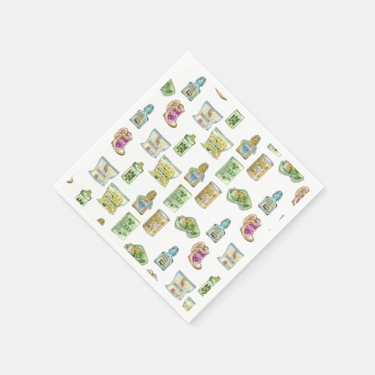 Serviette En Papier Motif potion de sorcière double double (Coin)