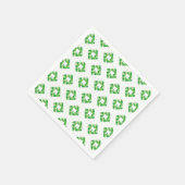 Serviette En Papier Motif pour dents vert (Coin)