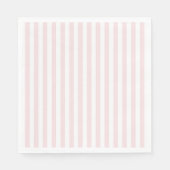 Serviette En Papier Motif préppy rose et blanc (Devant)