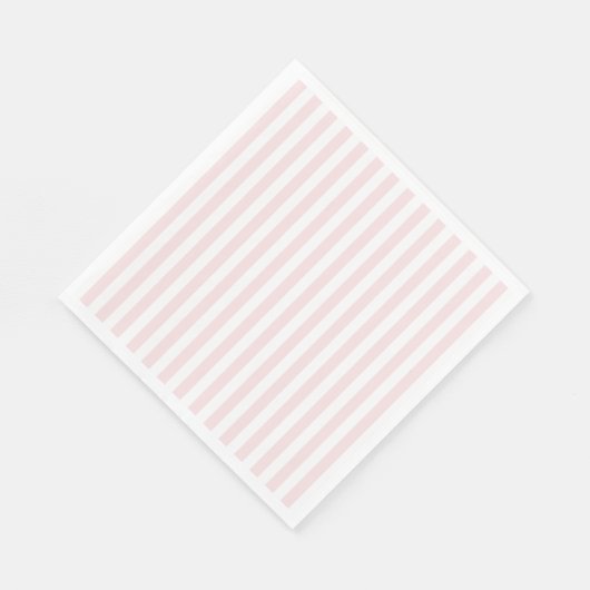 Serviette En Papier Motif préppy rose et blanc (Coin)