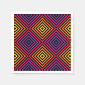 Serviette En Papier Motif psychédélique Rainbow Chevron (Devant)