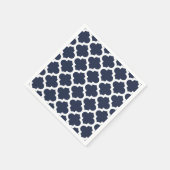 Serviette En Papier Motif Quatrefoil (Coin)