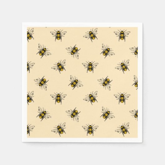 Serviette En Papier Motif Queen Bee (Devant)