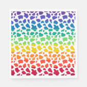 Serviette En Papier Motif Rainbow Cow (Devant)